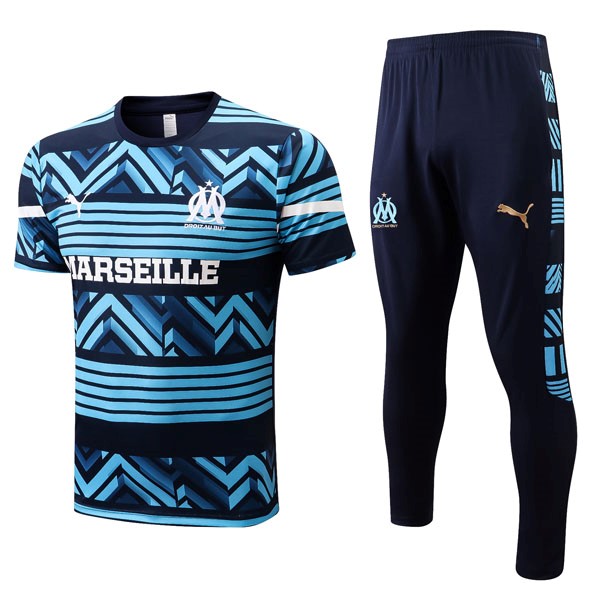 Camiseta Marsella Conjunto Completo 2022 2023 Azul